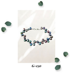 Knotted Peacock Freshwater Pearl Bracelet